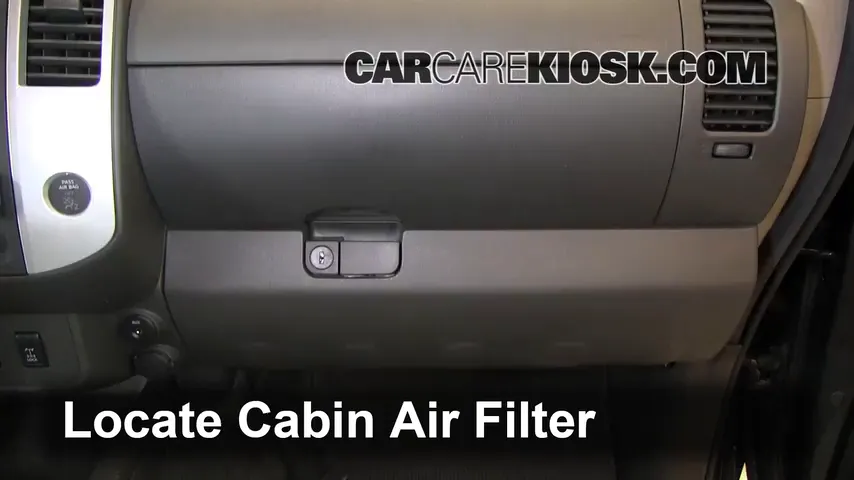 2011 Nissan Xterra S 4.0L V6 Filtro de aire (interior)